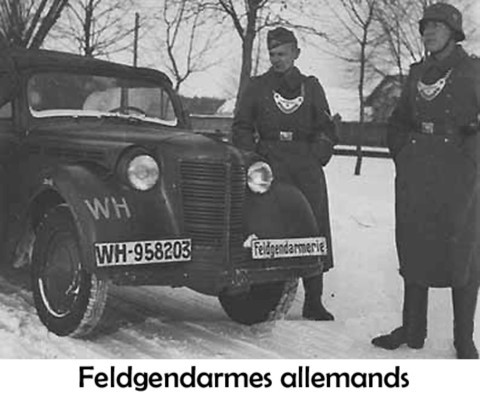 Feldgendarmes allemands